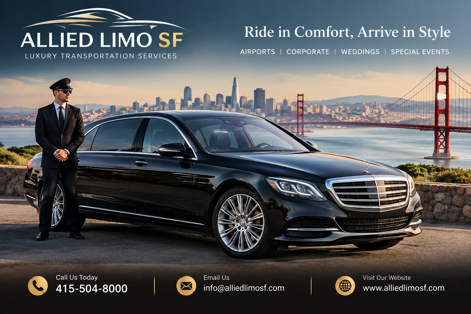 Reliable Airport Transportation | Bay Area Limo Service | Luxury Transportation in San Francisco