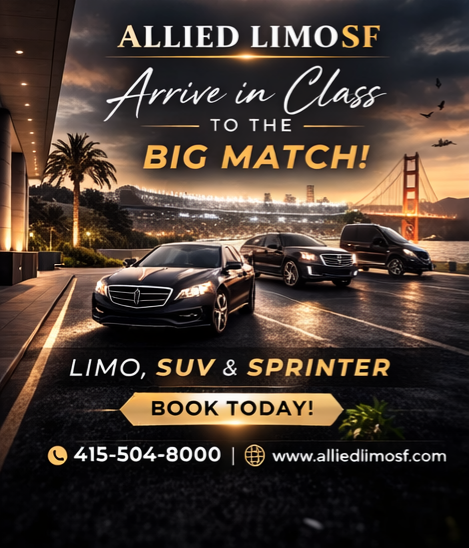 Latest San Francisco Soccer Match 2026 | Premium Allied Limo SF Game Day Transportation