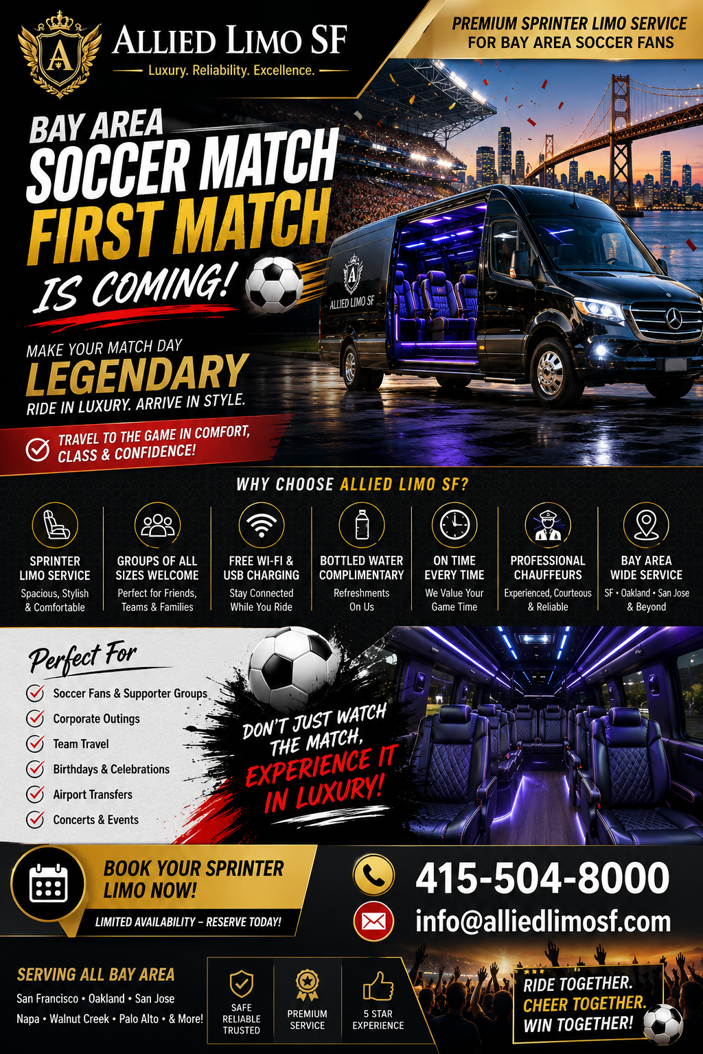 FIFA World Cup 2026 Bay Area Transportation | Qatar vs Switzerland Limo Service June 13, 2026